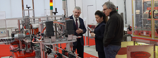 Съемки сюжета о заводе АВРОРА для телеканала «ВМЕСТРЕ-РФ»